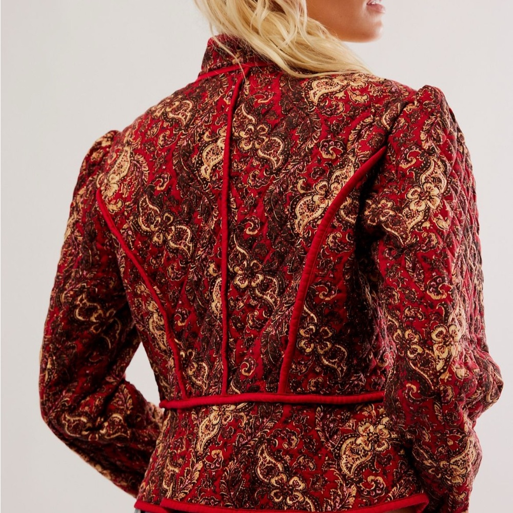NWT Free People Quilted Paisley Blazer - Picture 2 of 11